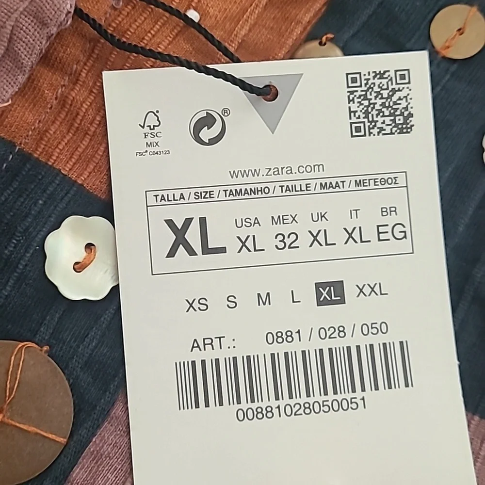 ZARA VEST/HALTER Vintage boho vibes  SIZE XL - Picture 2 of 12